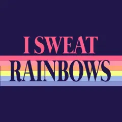 Junior's Design By Humans Rainbow Sweat By ChinUp T-Shirt