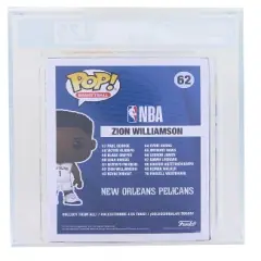 Funko POP New Orleans Pelicans NBA | Zion Williamson | Graded AFA 9.25