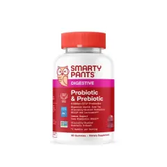 SmartyPants Adult Prebiotic & Probiotic Chewables for Digestive & Immune Support Capsules - 60ct