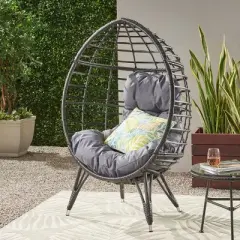 Gianni Wicker Teardrop Chair - Christopher Knight Home