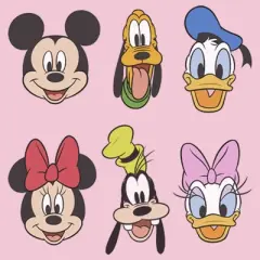 Girl's Disney Mickey and Friends Group Portraits T-Shirt