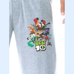 Ben 10 Boys' Cartoon TV Series Omnitrix Characters Aliens Pajama Pants Grey