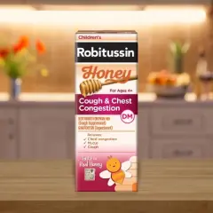 Children's Robitussin Cough & Chest Congestion DM Relief Liquid - Dextromethorphan - Honey - 4 fl oz