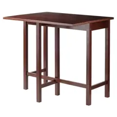 Lynnwood High Drop Leaf Dining Table Antique Walnut - Winsome