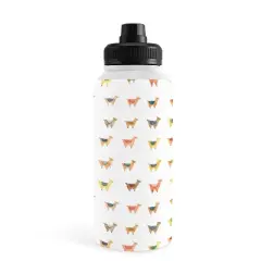 Dash and Ash Llama 32oz Water Bottle with Sport Lid - Society6
