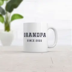 Crazy Dog Grandpa Since 2022 Mug Funny New Grandfather Graphic Novelty Coffee Cup-11oz