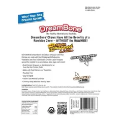 DreamBone Rawhide Free Dog Chews Mini Real Chicken Wrapped Sticks with Vegetable Chews Dog Treats - 15pk