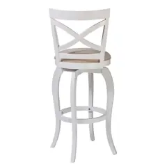 25" Ellendale Wood Counter Height Barstool&nbsp;White - Hillsdale Furniture