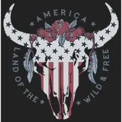 Junior's Lost Gods Fourth of July Wild & Free Skull Festival Muscle Tee