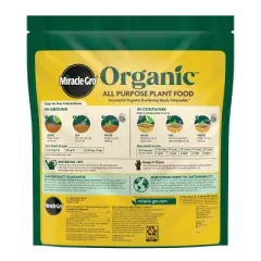 Miracle-Gro Organics Plant Food Granules Fertilizer 3lbs