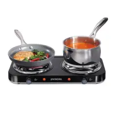 Proctor Silex Electric Double Burner Cooktop - 34115