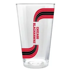 NHL Chicago Blackhawks Retro Wave Pint Glass - 16oz