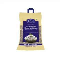 Aiva Basmati Rice Naturally Aged Long Grain Rice Indian White 10 LB