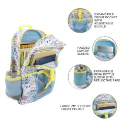 Lanky Box Character Collage 2-Piece 16" Premium Backpack & Lunch Box Set For boys School And Travel