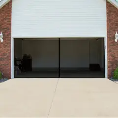 Nature Spring Magnetic 2-Car Garage Door Screen - Black