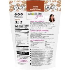 Wholesome Yum Besti Natural Brown Sugar Substitute - Keto Brown Monk Fruit Sweetener Blend With Allulose (No Erythritol) (12 oz)