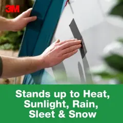 3M 1.88'' x 25yd All Weather Duct Tape: Waterproofing, Weather Stripping, Industrial Adhesive, Gray