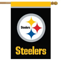 Briarwood Lane Pittsburgh Steelers House Flag NFL Licensed 28" x 40"