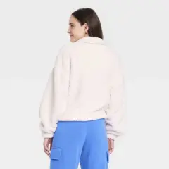 Women's Graphic Faux-Fur Jacket - Off-White