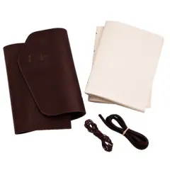 Realeather Crafts(R) Leather Journal Kit-Dark Brown