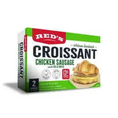Red's All Natural Frozen Croissant Chicken Sausage Egg Cheese Sandwich - 6.8oz/2ct
