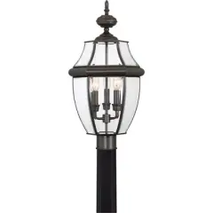 Quoizel Lighting Newbury 3 - Light Post Light in  Medici Bronze