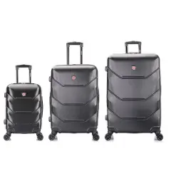 DUKAP Zonix Lightweight 3pc Hardside Luggage Set