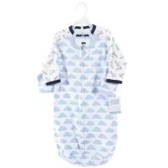 Hudson Baby Infant Boy Cotton Long-Sleeve Wearable Sleeping Bag, Sack, Blanket, Paper Airplane