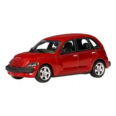 2001 Chrysler PT Cruiser Dark Red Metallic 1/64 Diecast Model Car by Autoart