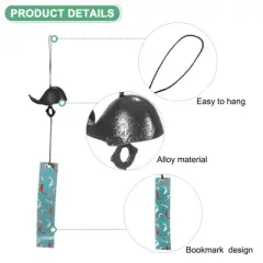 Unique Bargains Metal Japanese Garden Decorative Wind Chime 1 Pc