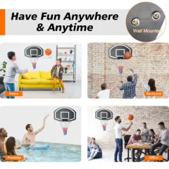 Dexmalle Durable hoop and all-weather mesh basketball hoop