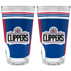 NBA Los Angeles Clippers 2pc Pint Glass Set
