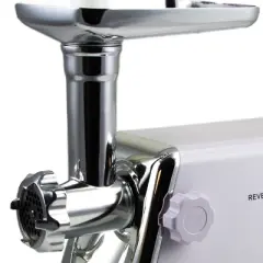 MegaChef Ultra Powerful Automatic Meat Grinder - White: 1200W Food Processor, Stainless Steel, BPA-Free, 16-Cup Capacity