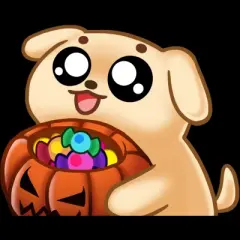 Men's Design By Humans Halloween Candy Pup By Puppers Tank Top