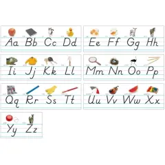 North Star Teacher Resources Photo & Modern Manuscript Alphabet Lines Bulletin Board Set