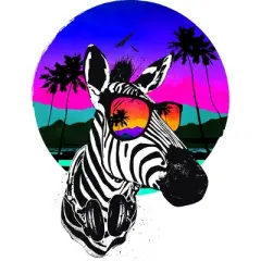 Men's Design By Humans Summer Zebra By clingcling Tank Top