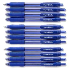 Paper Mate Profile Retractable Ballpoint Pen Bold Point Blue Ink Dozen (89466)