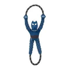 ZippyPaws RopeTugz Dog Toy, Durable Rope for Tugging and Chewing, Plush Body with Squeaker, Marvel Black Panther