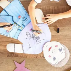 Bright Creations 24-Pack Large Paper People Cutouts for Arts and Crafts, Self Portraits (17.5 x 35 in)