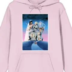 Beetlejuice Poster Art Long Sleeve Cradle Pink Men's Hooded Sweatshirt