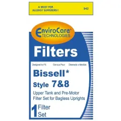 Replacement Vacuum Filter for Envirocare 203-1192 - 942 Single Pack