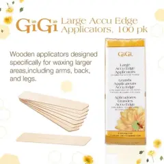 Gigi Accu Edge Applicators - Large - Contains 100 (PACK OF 2)