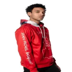 Members Only Men's Basquiat X Members Only Hoodie Jacket - Red