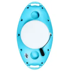 CreekKooler Pup Portable Floating Beverage Drink Cooler with Cup Holders, Great for Backyard Swimming Pool or Spa, 15 Quart, Bahama Blue