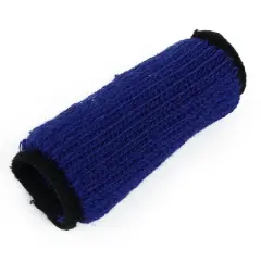 Unique Bargains Elastic Fabric Sports Accessory Finger Sleeve Dark Blue 2.2" x 1.1" 10 Pcs