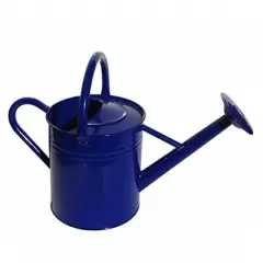 Gardener Select Metal Watering Can, Blue, 1.85 Gallon