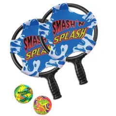 Swim Central 14.75" Smash 'N' Splash Paddle Ball Swimming Pool Game - Blue/White