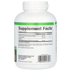 Natural Factors Turmeric & Bromelain, 450 mg, 180 Capsules