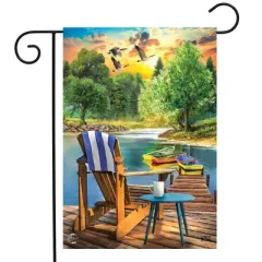 Briarwood Lane Garden Flag 12x18 For Outdoor Lakeside Escape Summer For Summer Garden Flag Flags For Outside