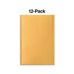 Staples 8.5"W x 11"L Peel & Seal Bubble Mailer #2 12/Pack (51580-CC)